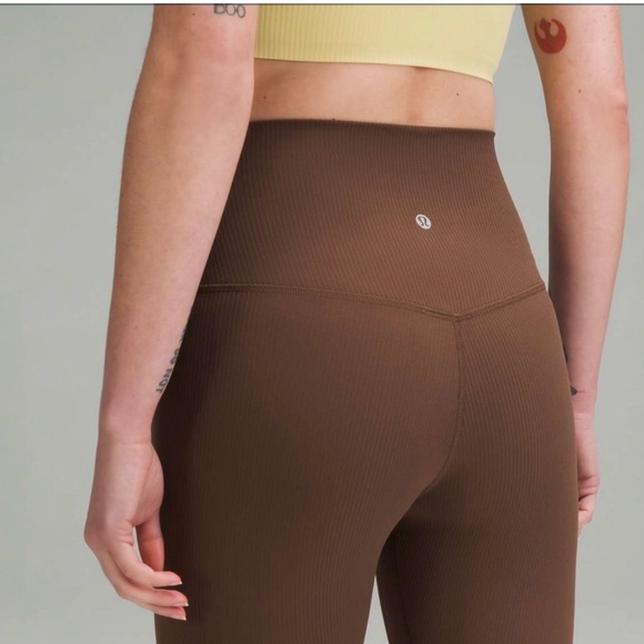 Lululemon Align Ribbed High-Rise Pant 25"•Java🤎 - Picture 3 of 11